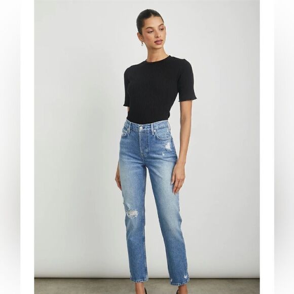 Rails Melrose High waisted Slim button fly Jean NWT size 31 - Picture 2 of 7